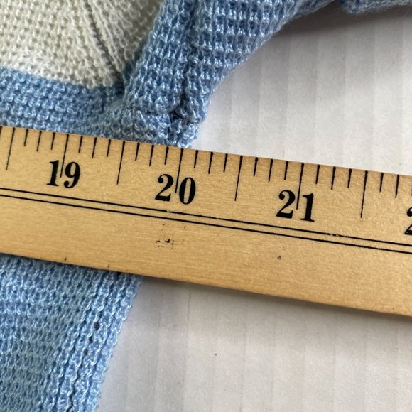 Vince Camuto Womens Colorblock Sweater Size S Blue and Gray Preppy Academia - Picture 7 of 9